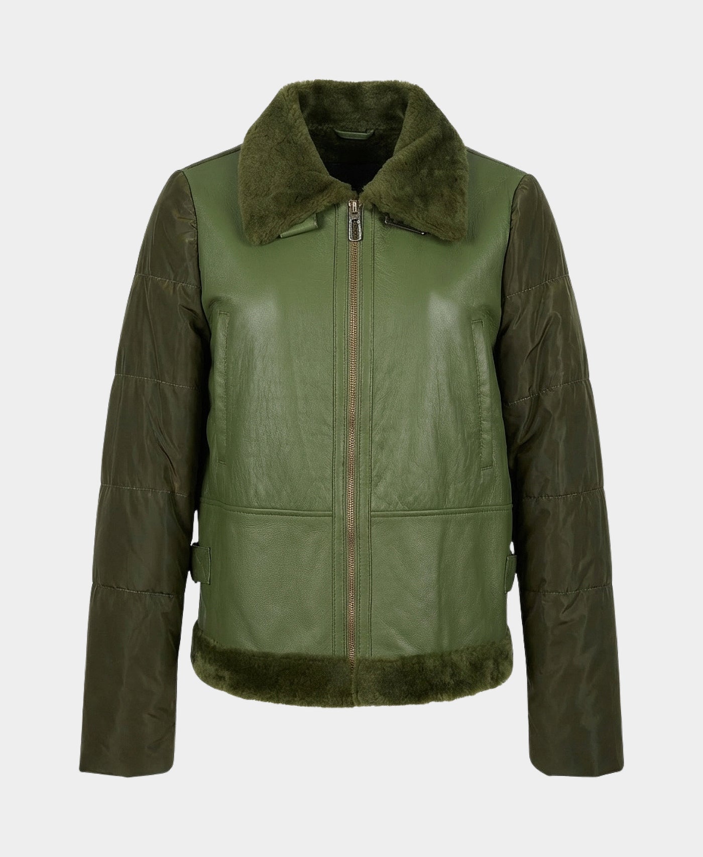 Shearling & Puffer Jacket view 3