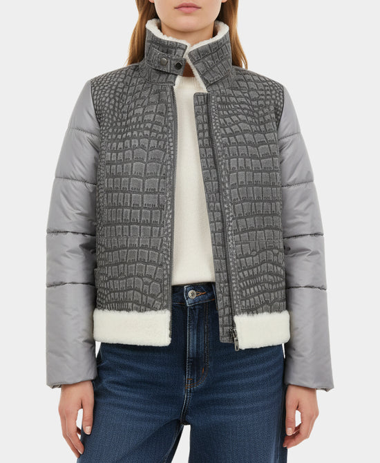 Shearling & Puffer Jacket view 