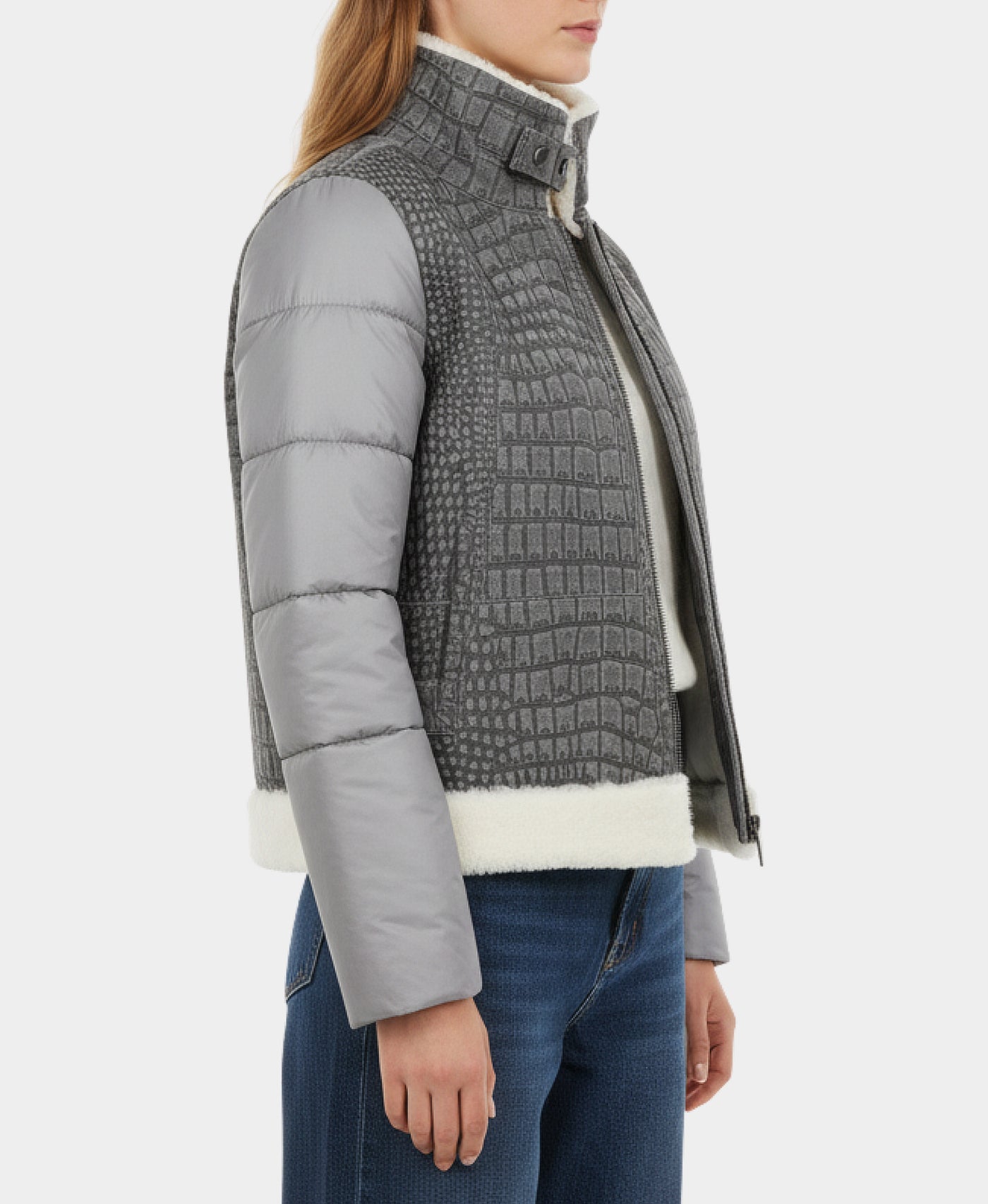 Shearling & Puffer Jacket view 2