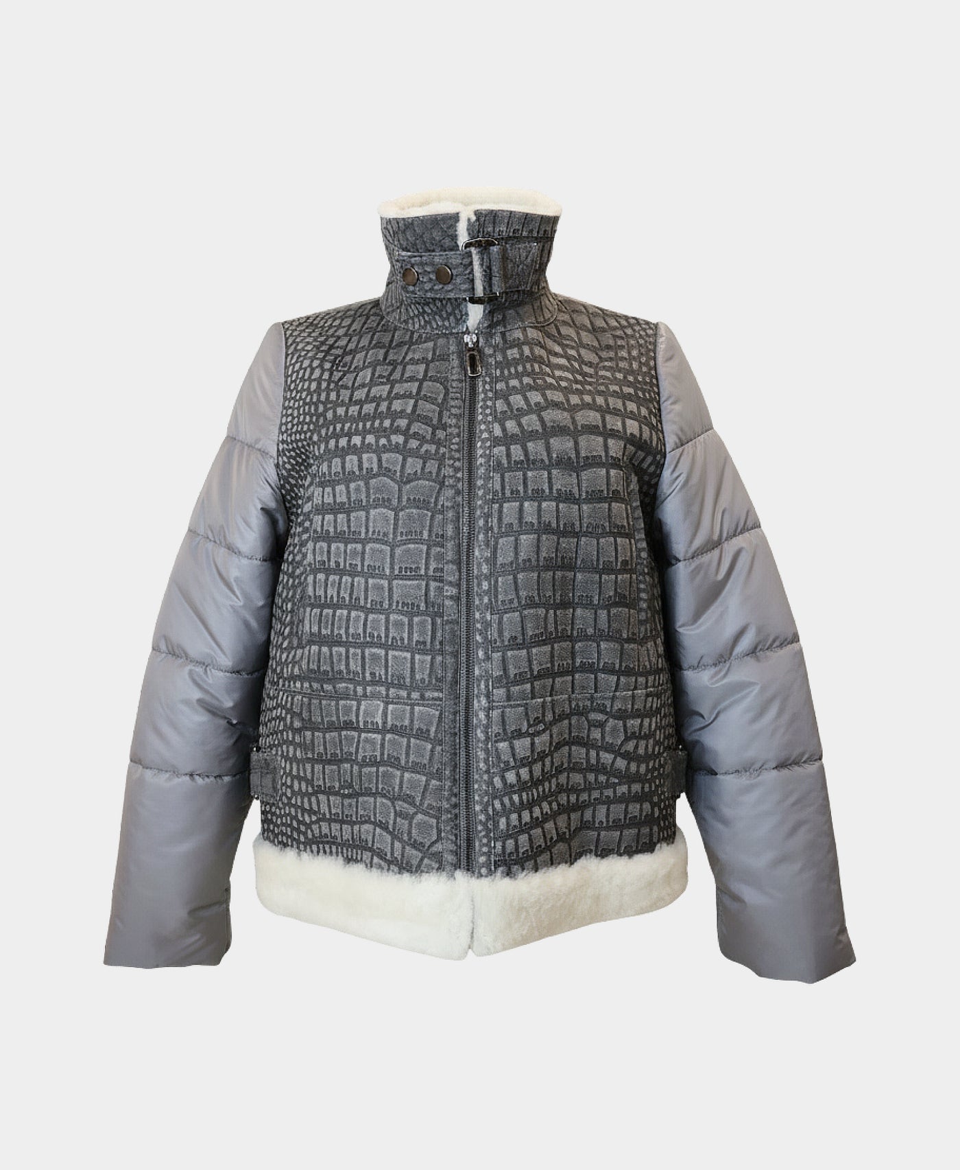 Shearling & Puffer Jacket view 4
