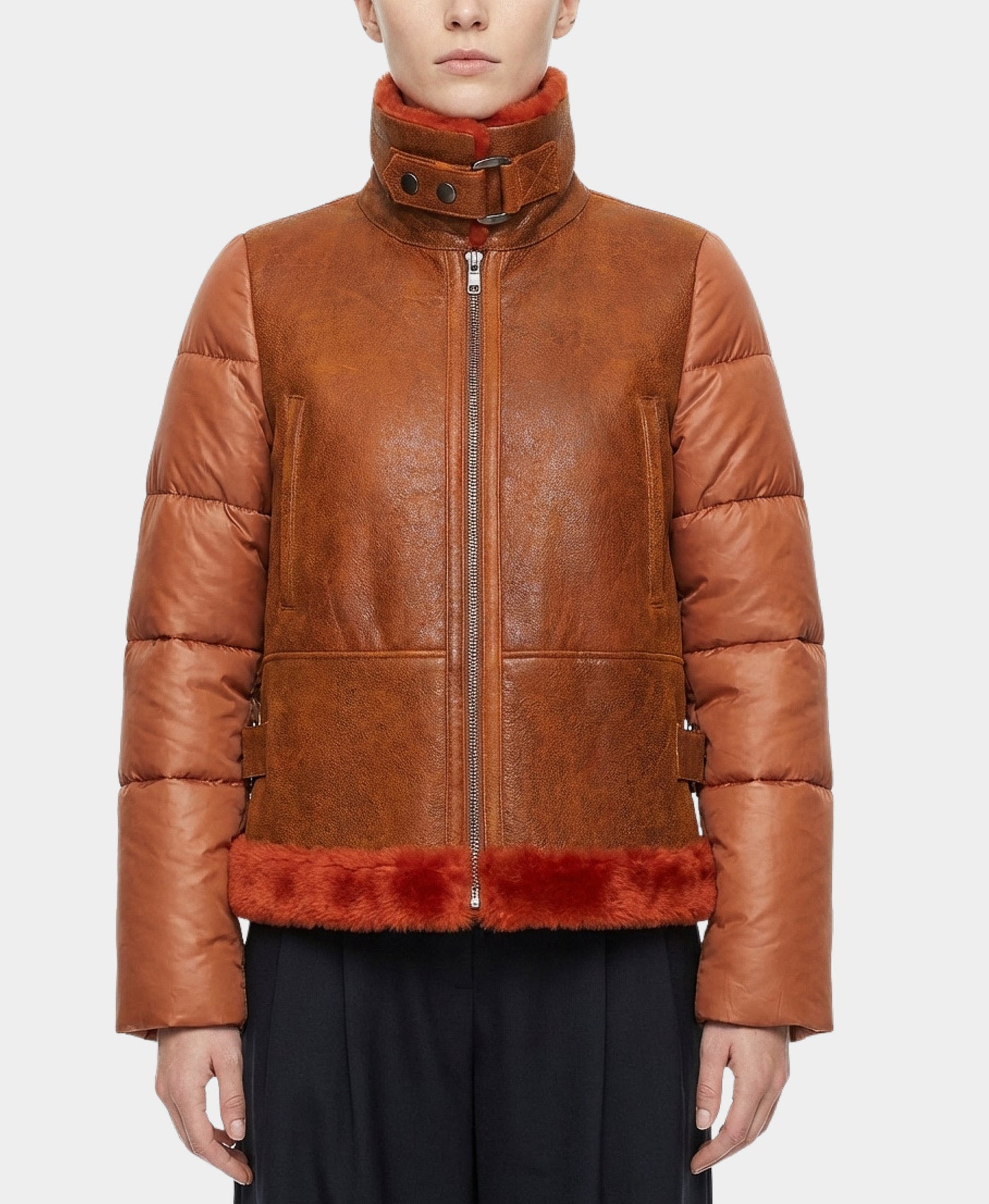 Shearling & Puffer Jacket view 1