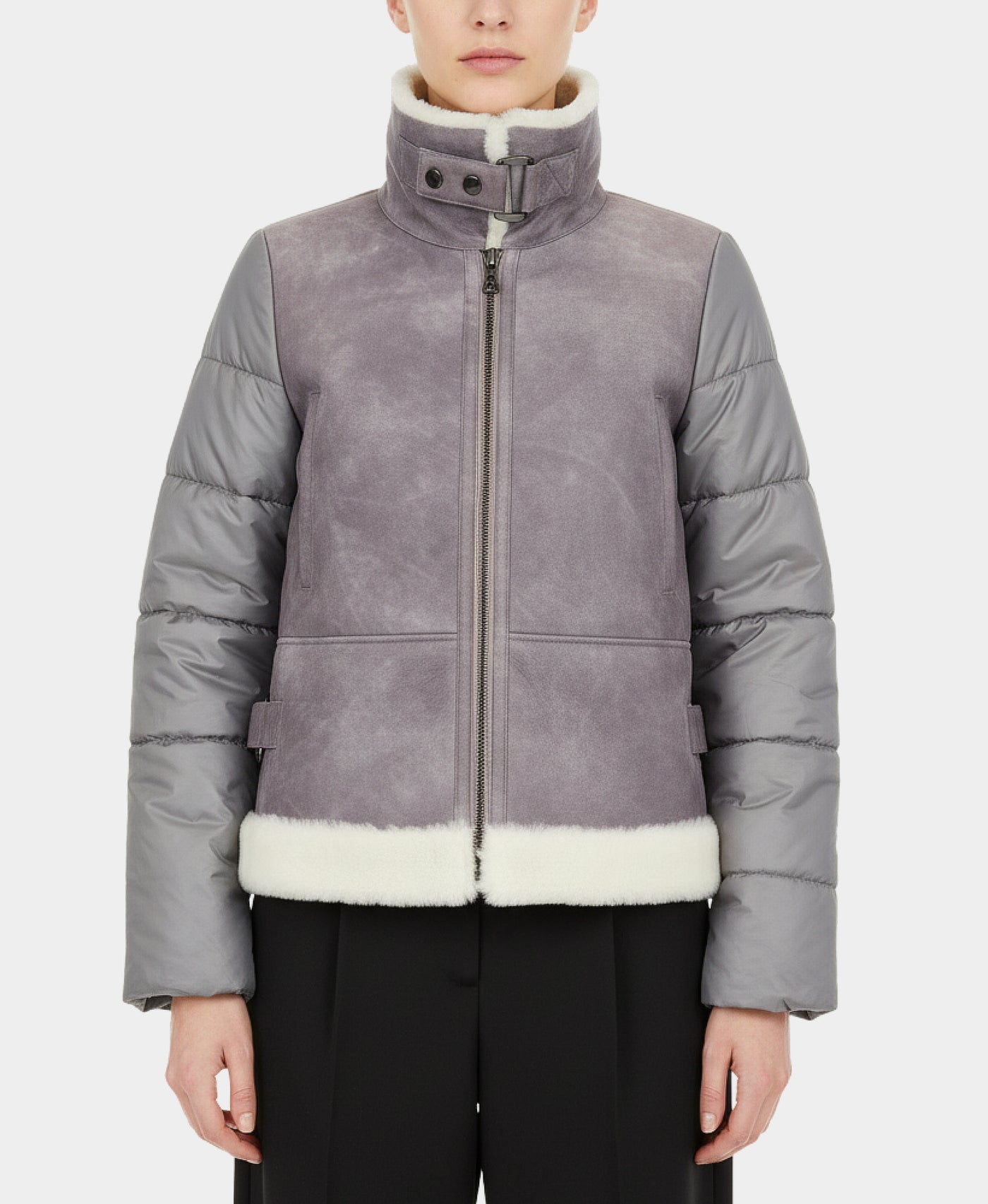 Shearling & Puffer Jacket view 1