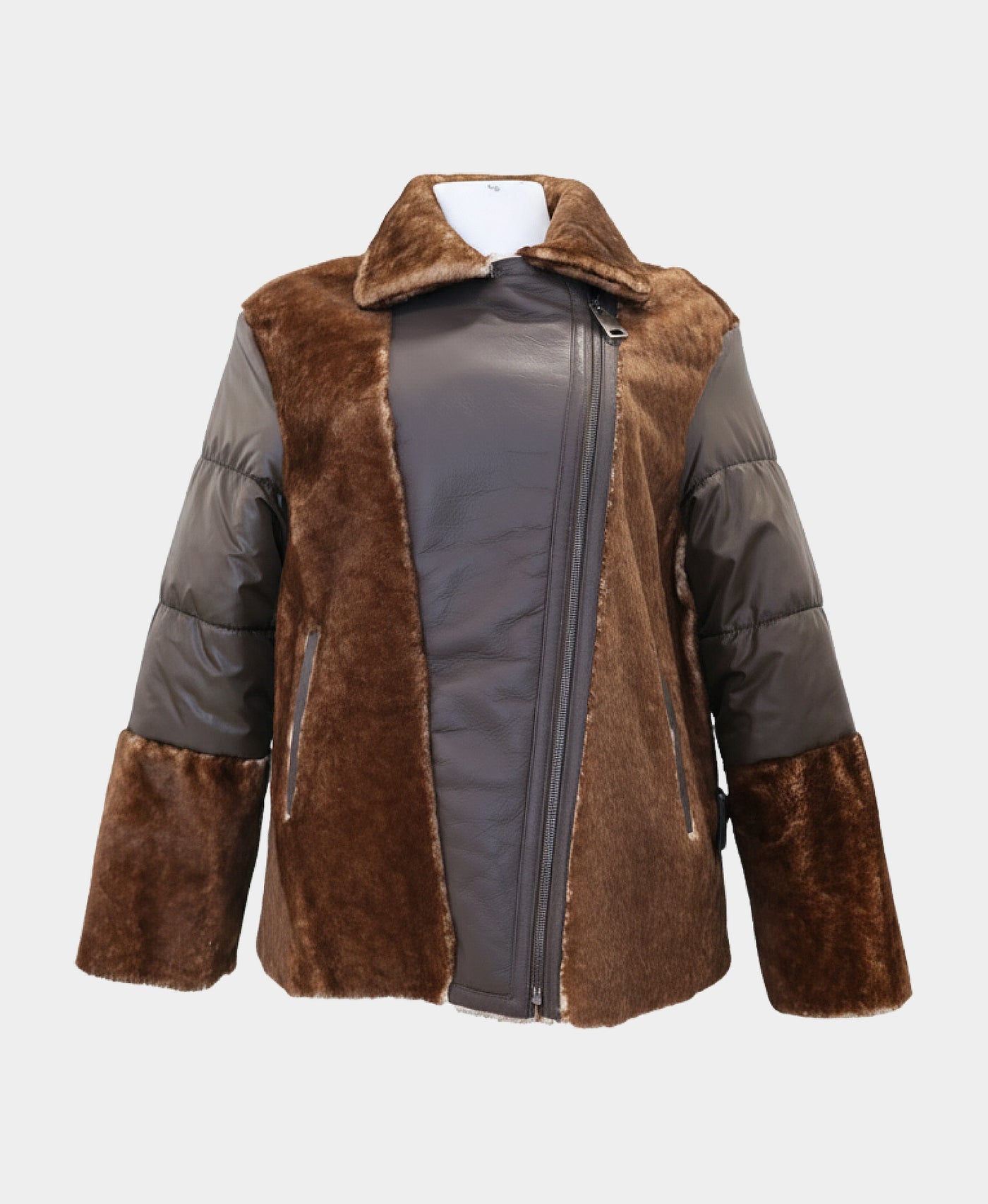 Shearling Moto Jacket view 1