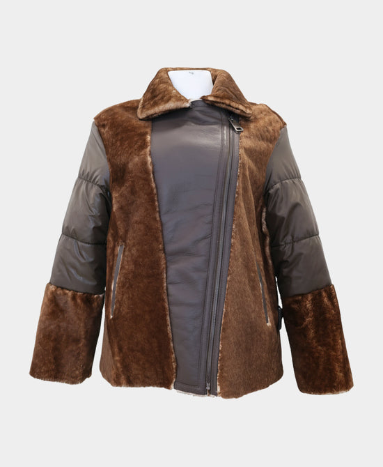 Shearling Moto Jacket view 