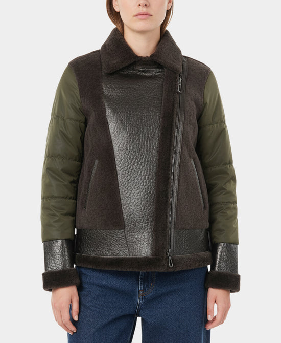 Shearling Moto Jacket view 