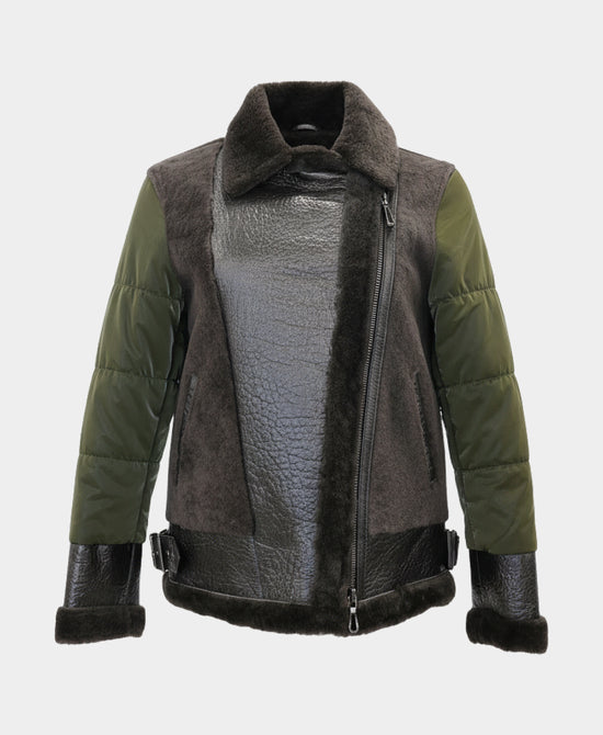 Shearling Moto Jacket view 