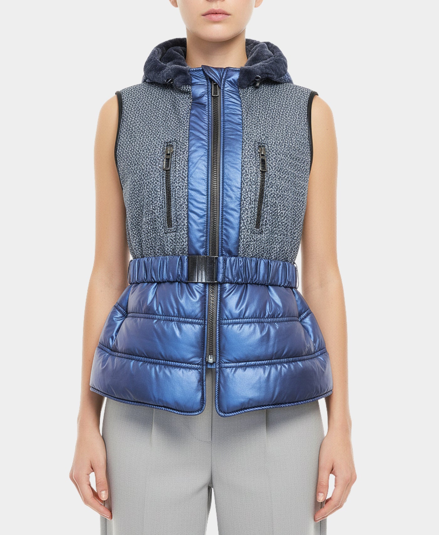 Shearling & Puffer Vest view 1