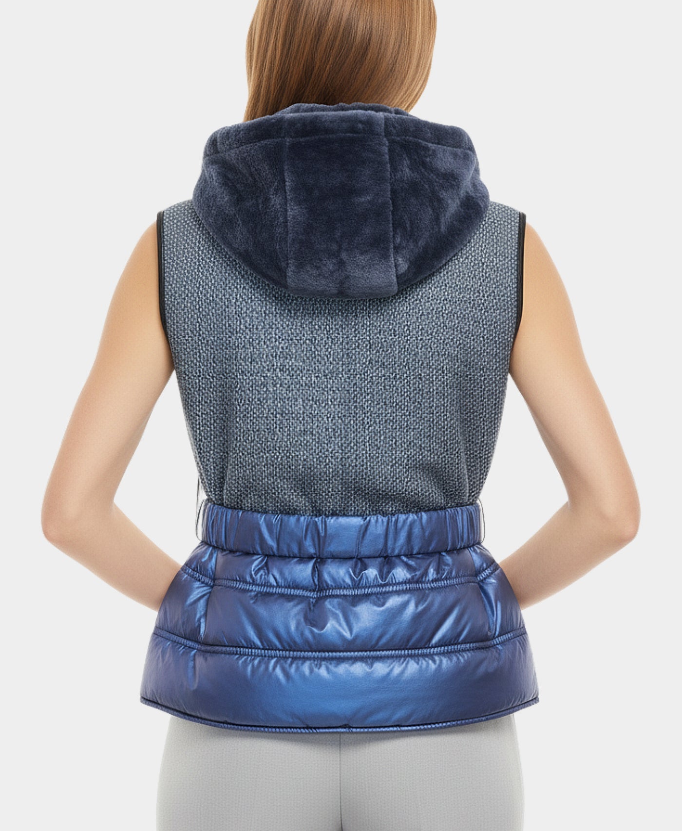 Shearling & Puffer Vest view 2