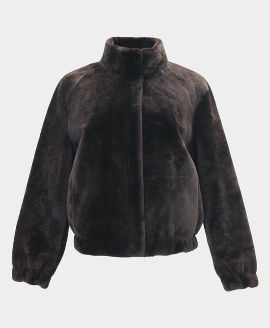 Shearling Bomber Jacket view 