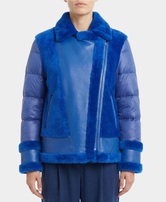 Shearling Moto Jacket view 