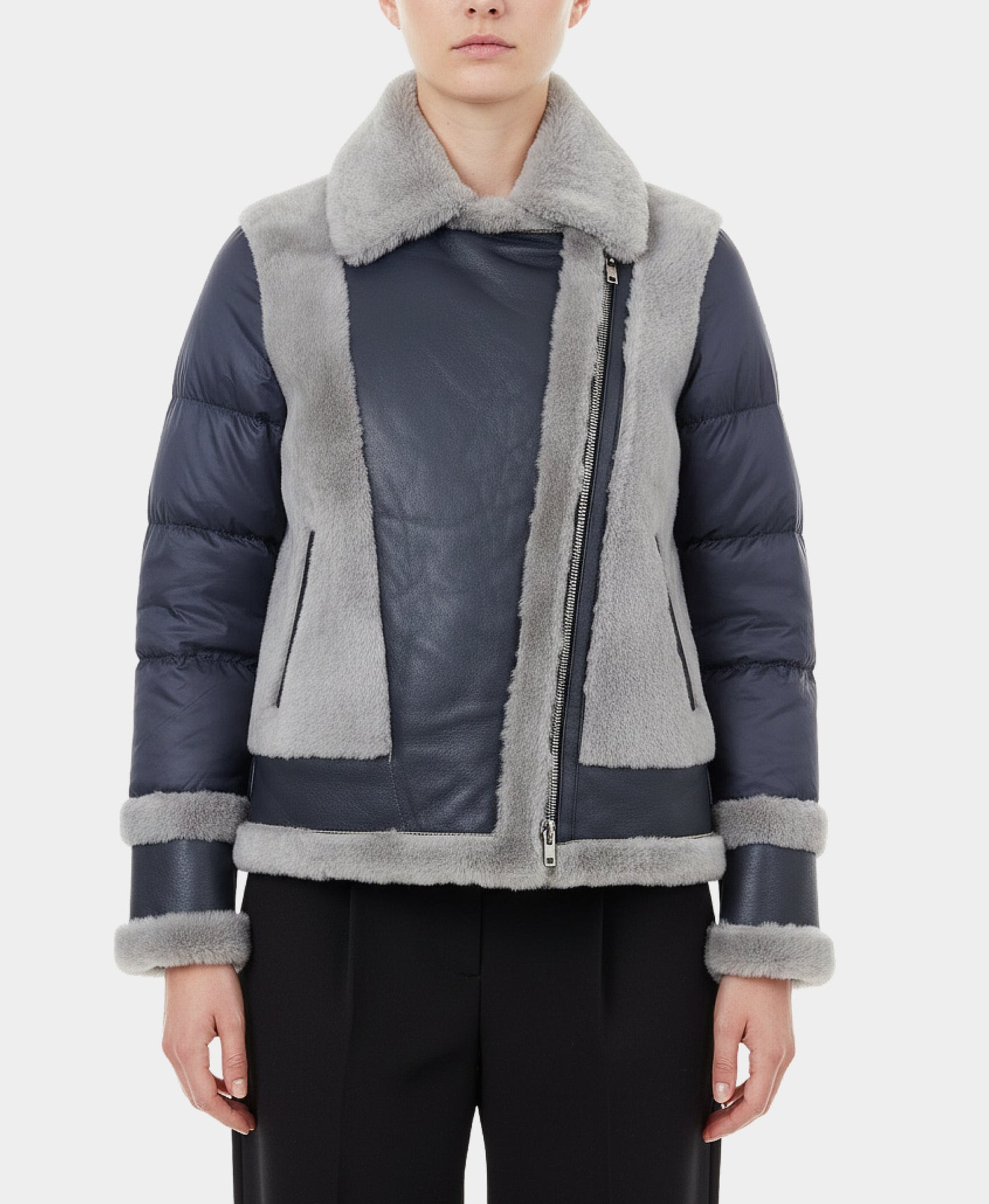 Shearling Moto Jacket view 1