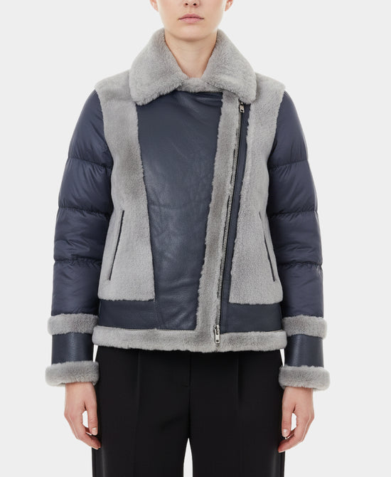 Shearling Moto Jacket view 