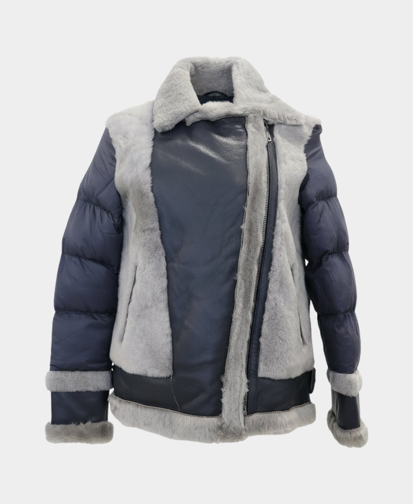 Shearling Moto Jacket view 3