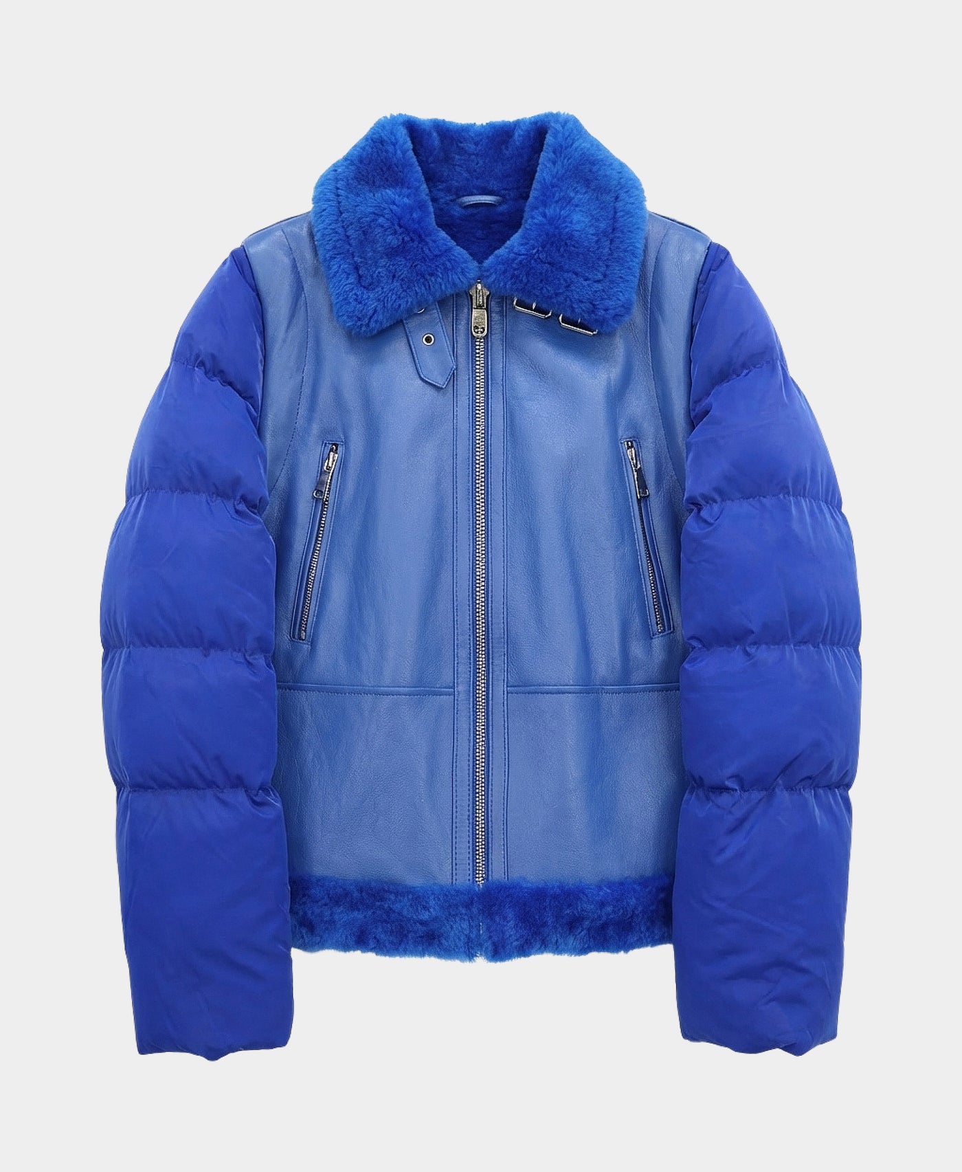 Shearling Moto Jacket view 3