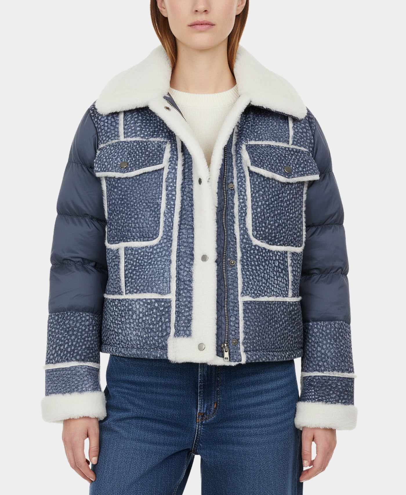 Shearling & Puffer Jacket view 1