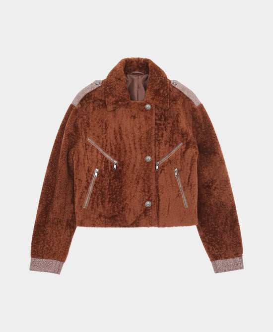 Shearling Moto Jacket view 