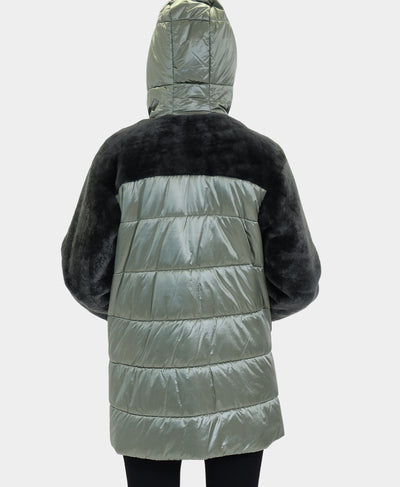 Shearling Jacket w/ Hood image 2