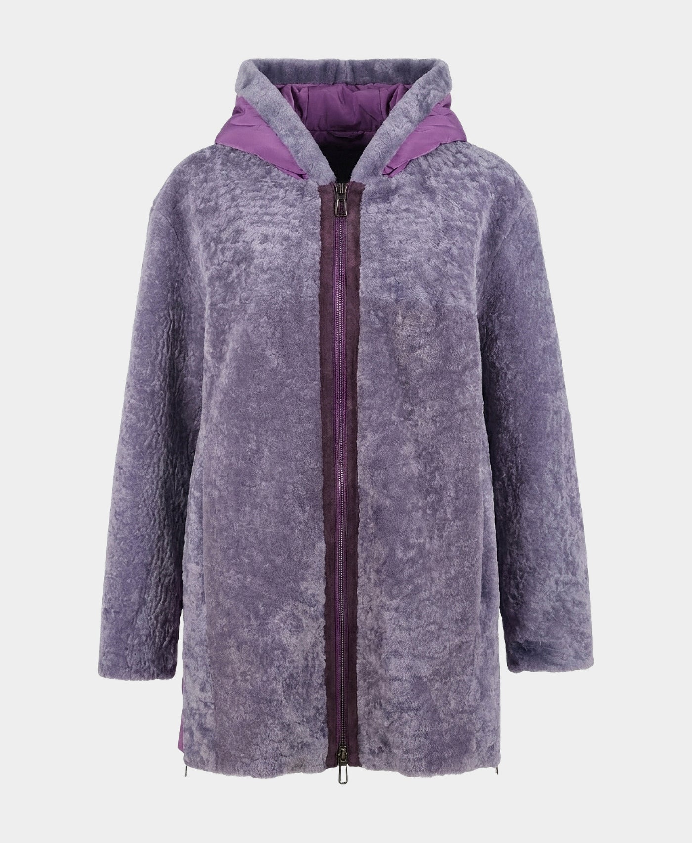 Shearling Jacket w/ Hood view 2