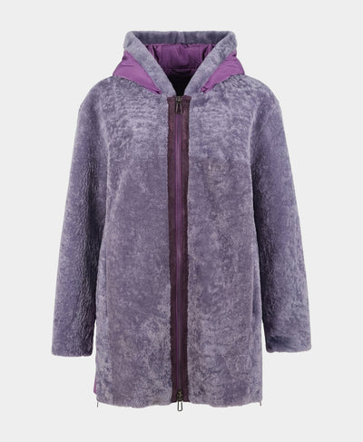 Shearling Jacket w/ Hood image 2