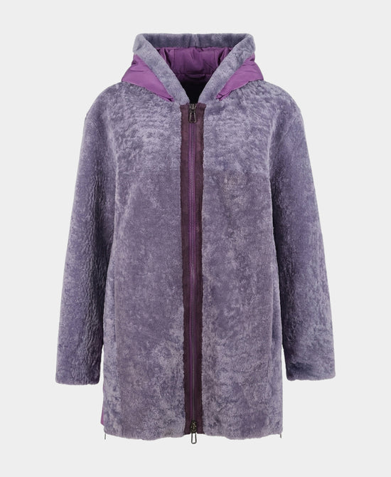 Shearling Jacket w/ Hood view 