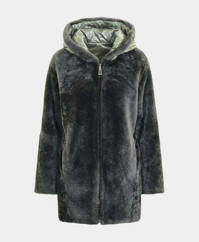 Shearling Jacket w/ Hood image 3