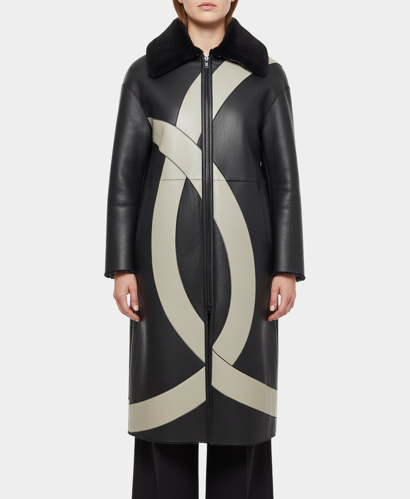 Long Shearling Coat view 1