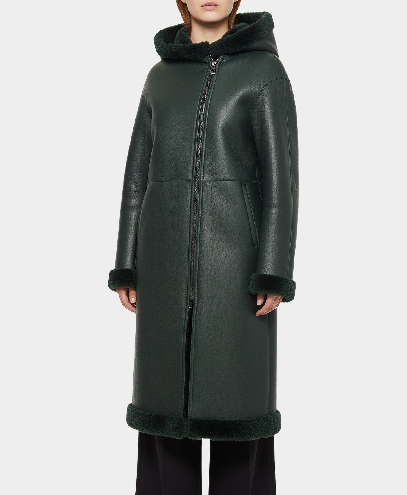 Long Shearling Coat view 4