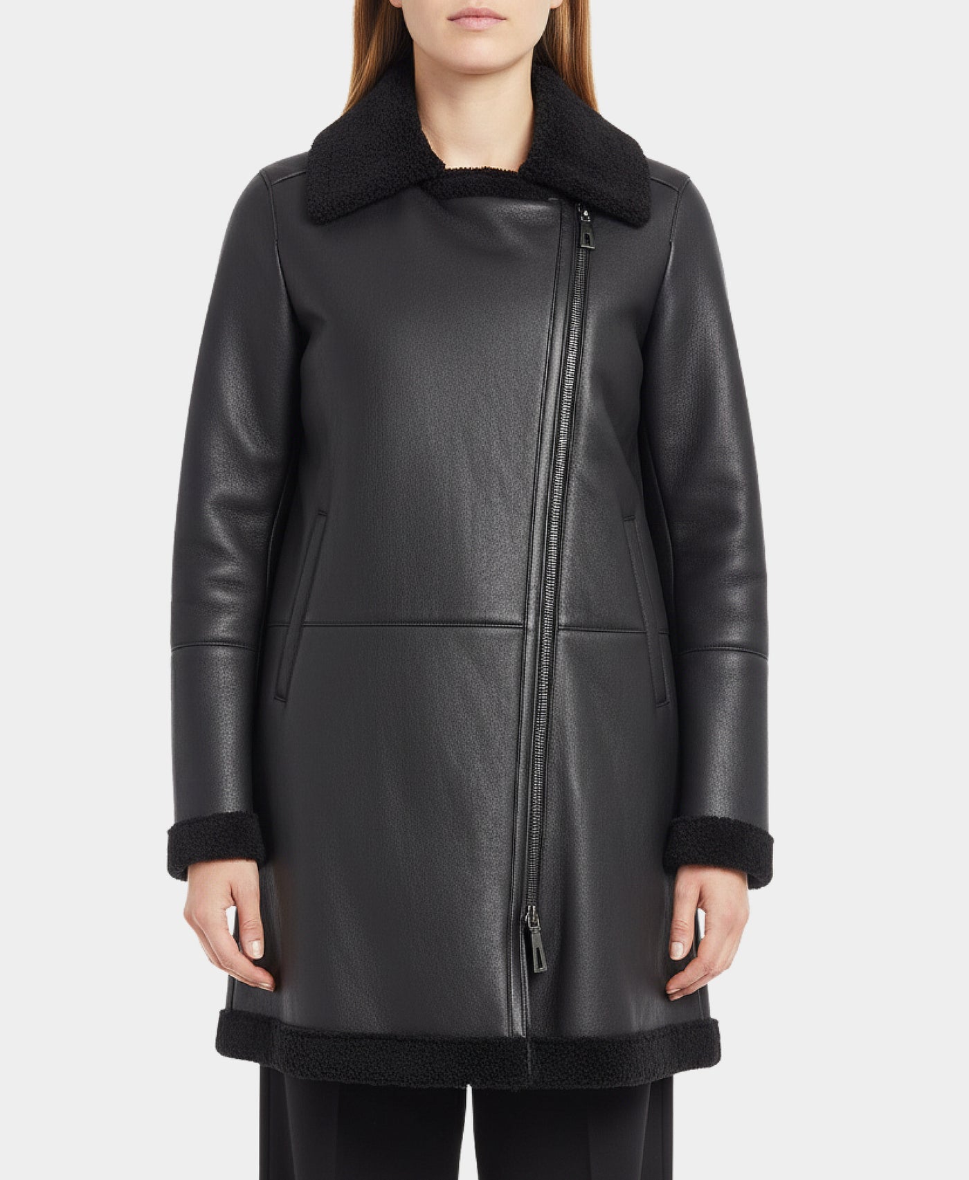 Long Shearling Coat view 1