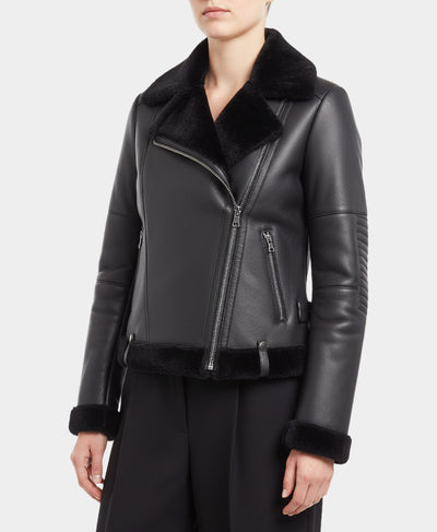Shearling Moto Jacket image 1
