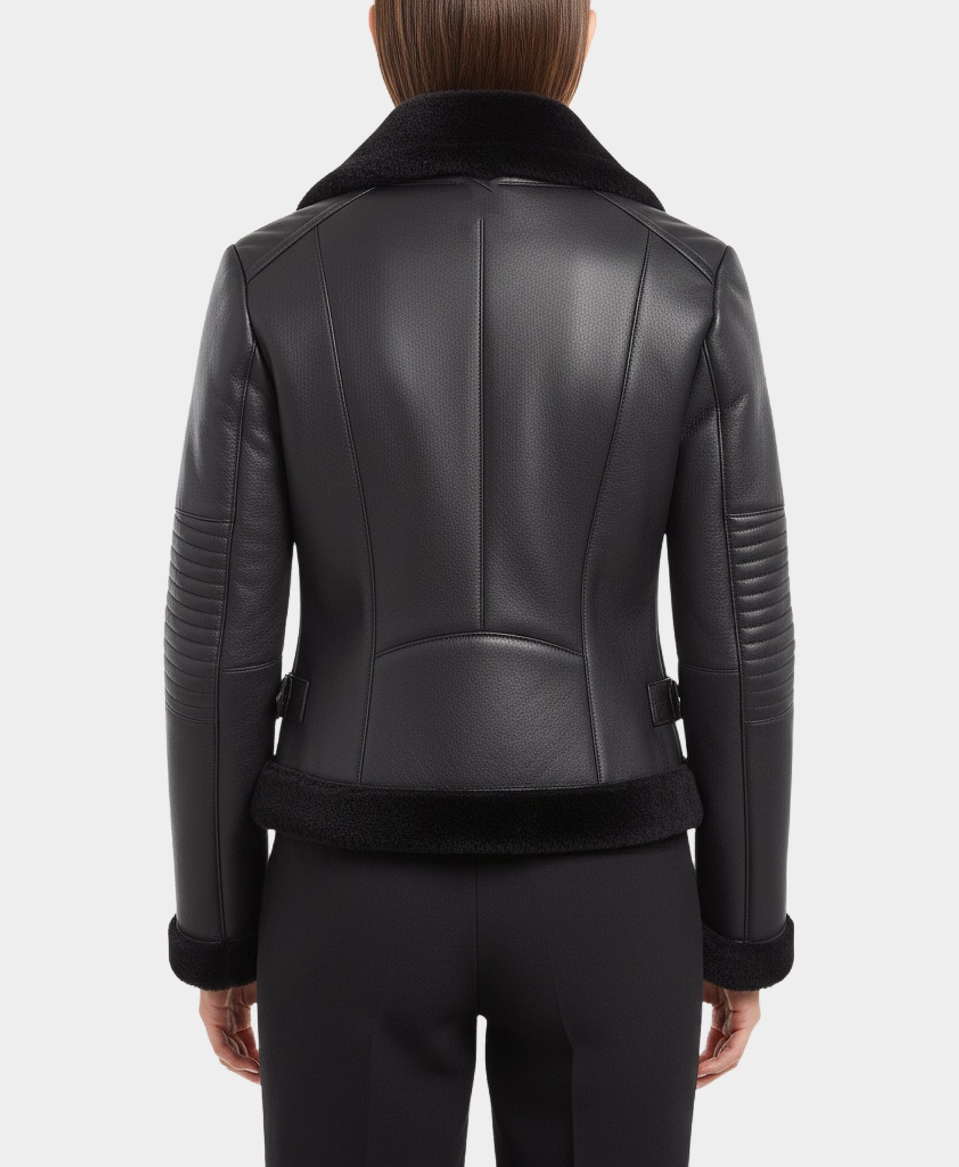 Shearling Moto Jacket view 2