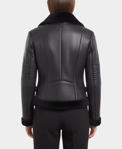 Shearling Moto Jacket image 2