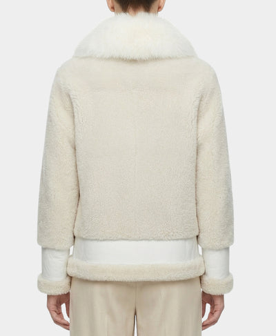 Shearling Moto Jacket image 2