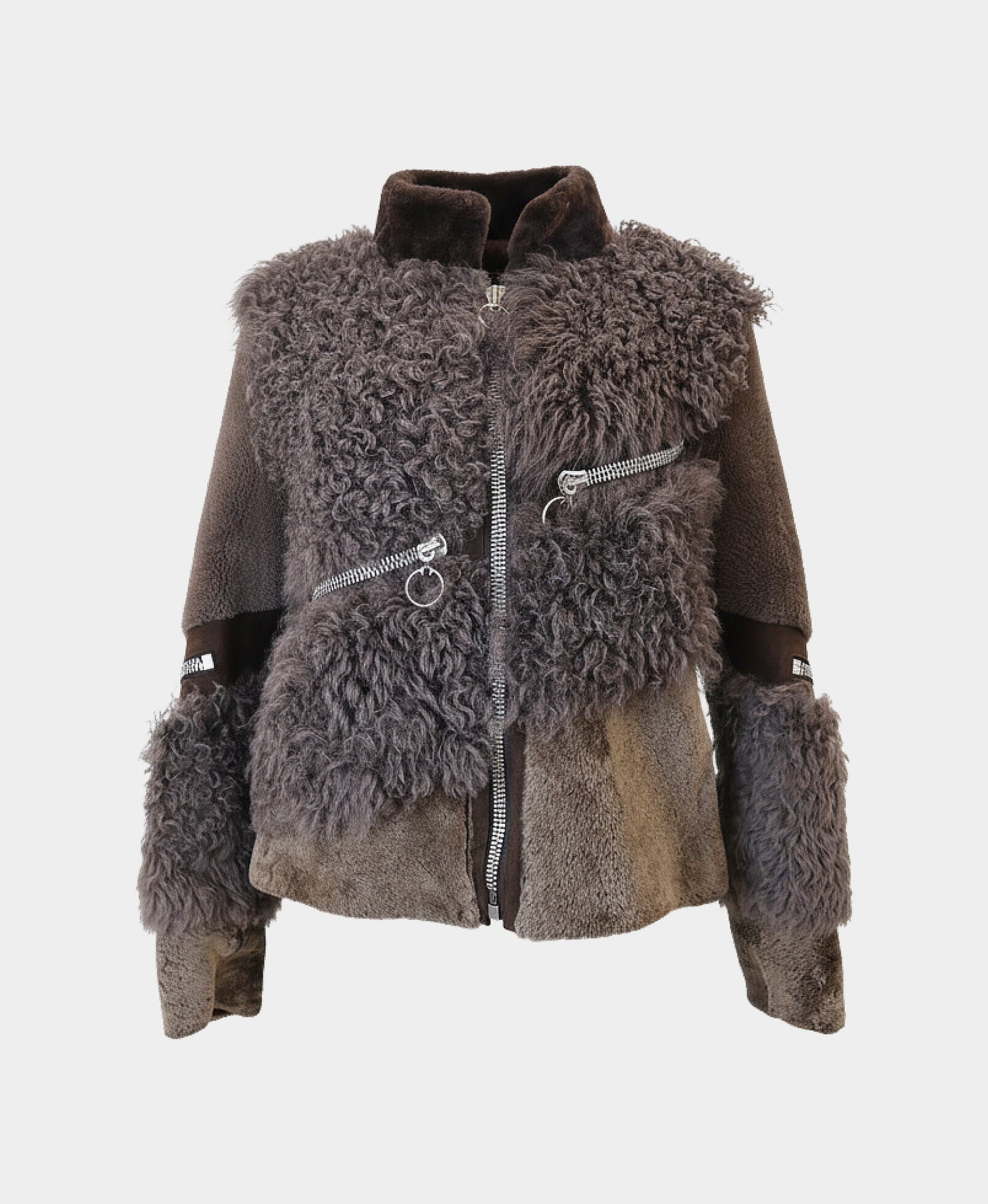 Shearling Jacket w/ Zippers view 1