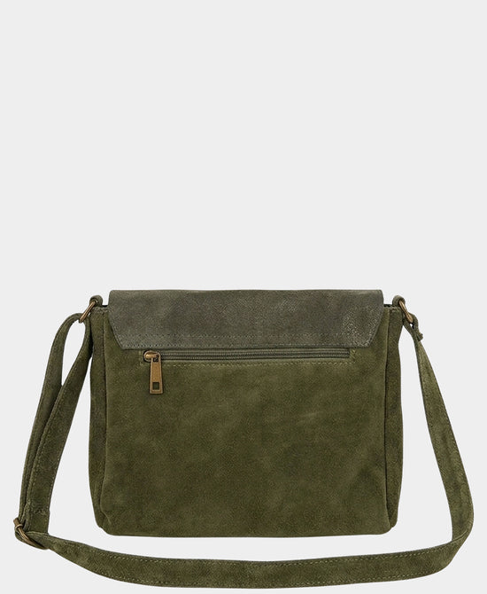 
Suede Messenger Bag in KHAKI view 2