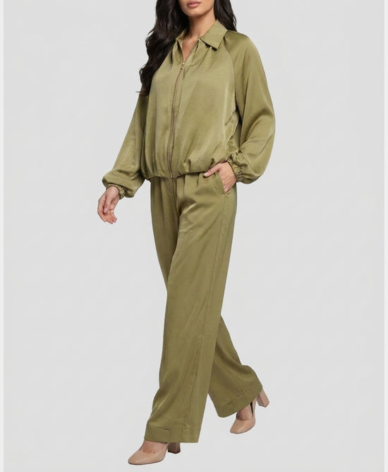 
Bubble Jacket & Pant Set- 2 Pc Set in OLIVE view 1