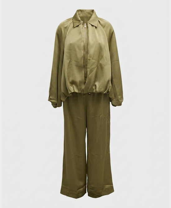 
Bubble Jacket & Pant Set- 2 Pc Set in OLIVE view 2