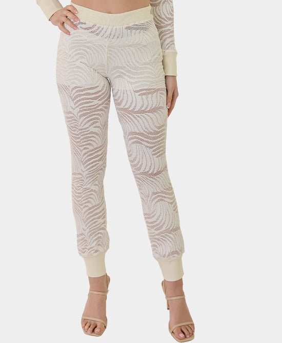 Crochet Lace Jogger Pants view 