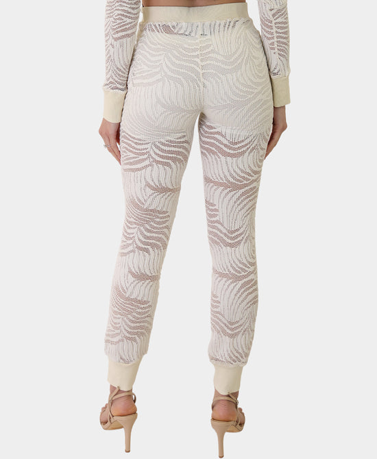 Crochet Lace Jogger Pants view 