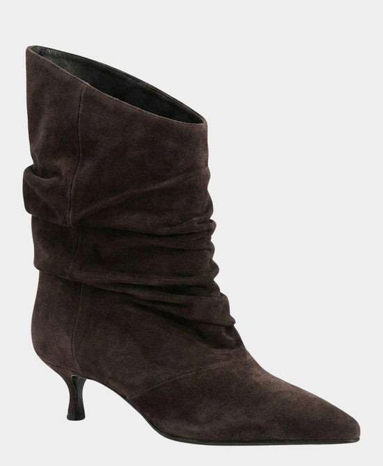 
Suede Slouch Bootie in BROWN view 1