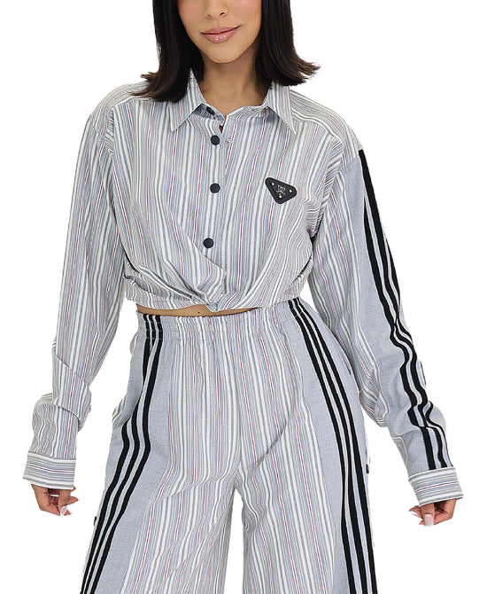 Striped Top view 