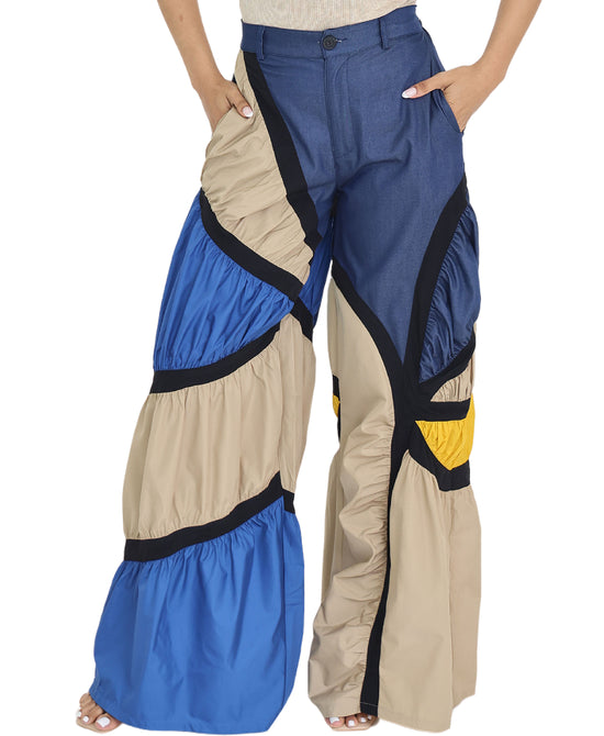 Multicolor Parachute Pants view 