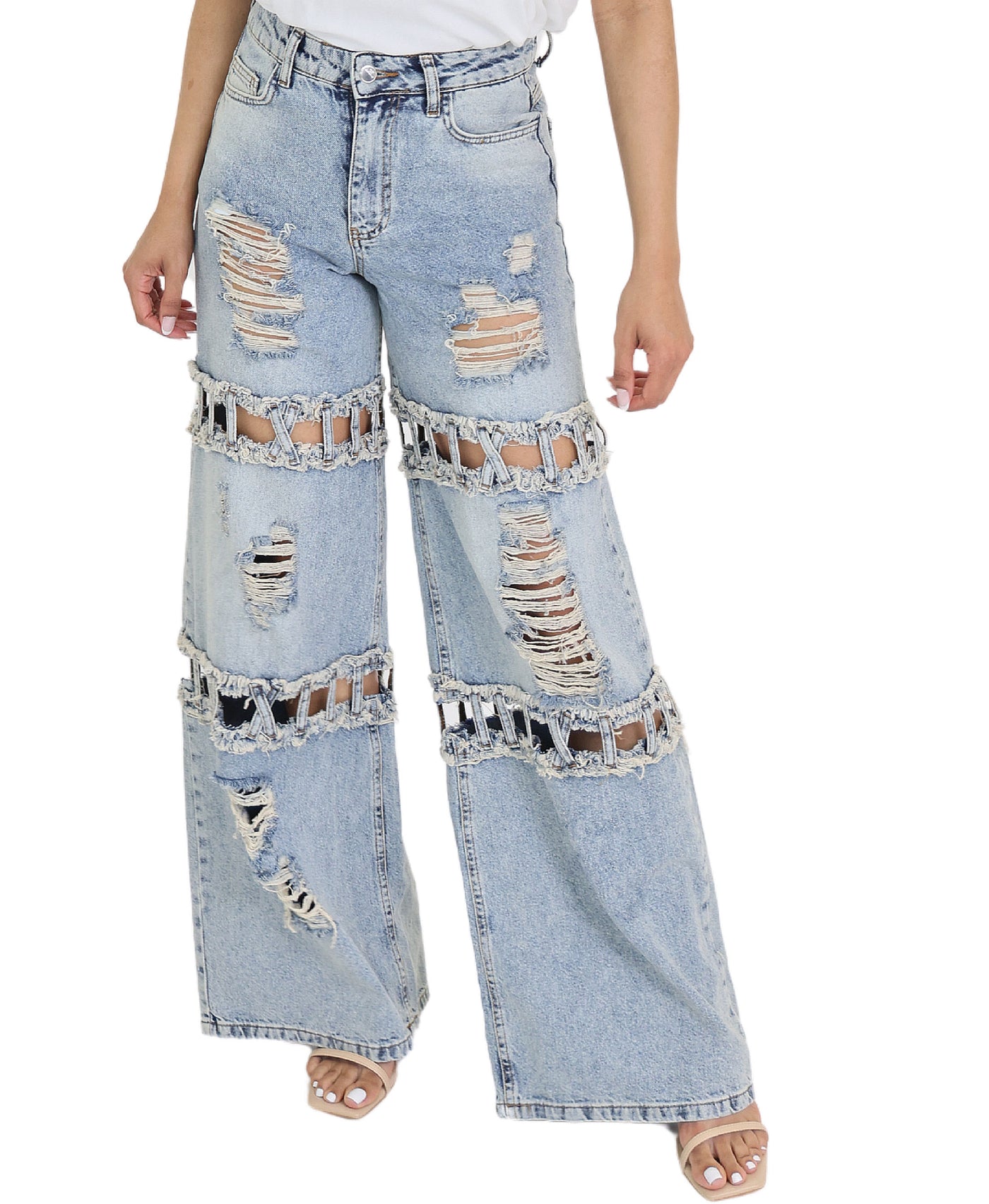 Jeans w/ Cut-Outs view 1