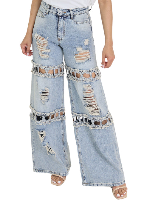 Jeans w/ Cut-Outs view 