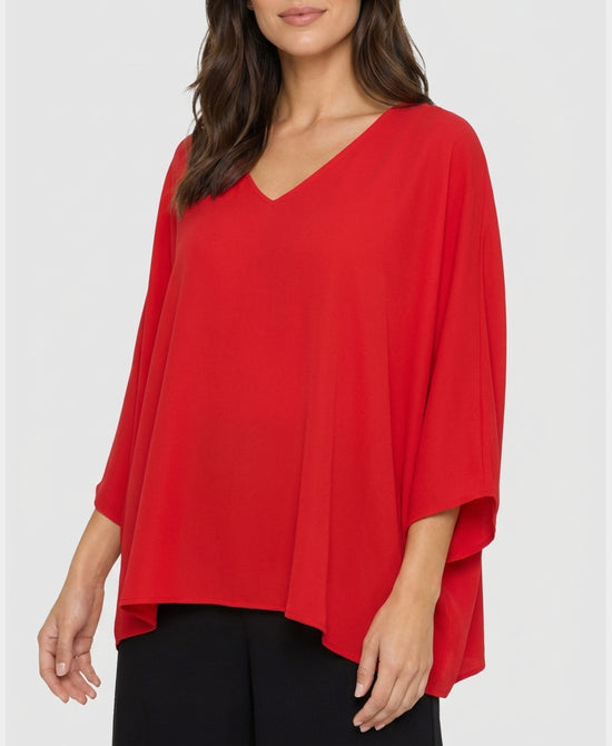 
Blouse w/ Open Back in RED view 1