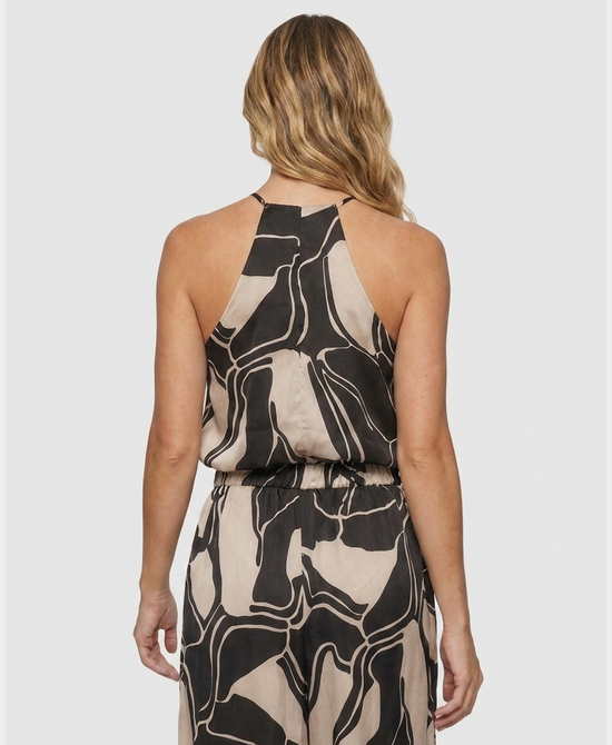 
Print Bubble Cami in BLACK/BEIGE view 2