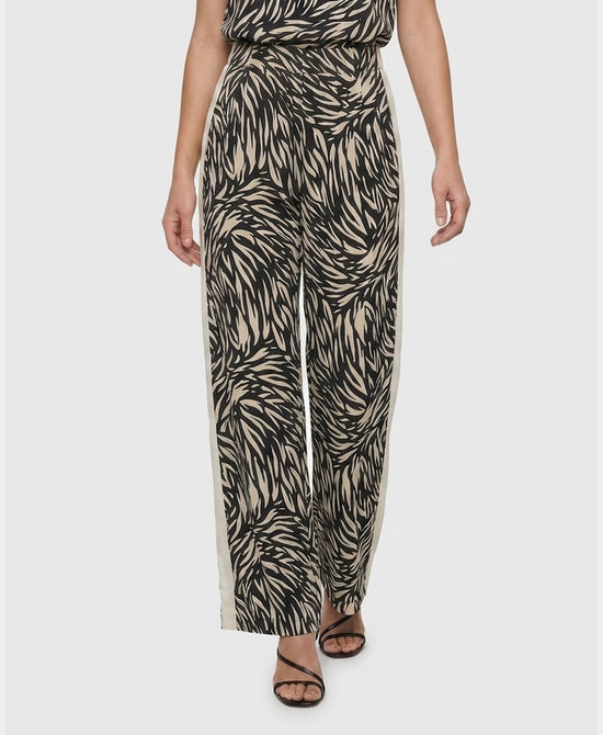 
Print Pants in BLACK/IVORY view 1