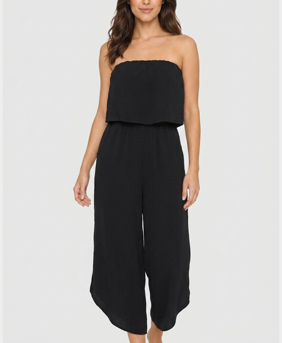 
Strapless Jumpsuit in BLACK view 1