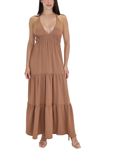 Tiered Halter Maxi Dress image 1