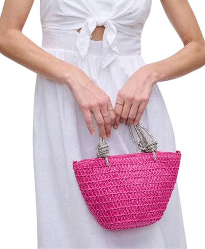 Woven Straw Tote Handbag image 2