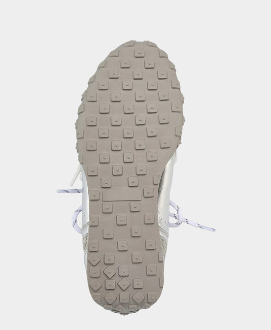 
Suede Mesh Double Lace Sneaker in OFF WHITE view 2